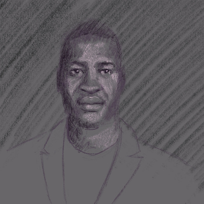 George Floyd black lives matter george floyd pencil portrait rip