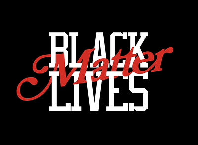 Black Lives Matter black blacklivesmatter flat graphic design logo minimal type typography vector