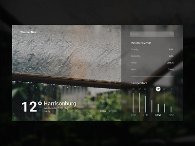 Weather Website App design dribbble figma ui ux weather app webdesign