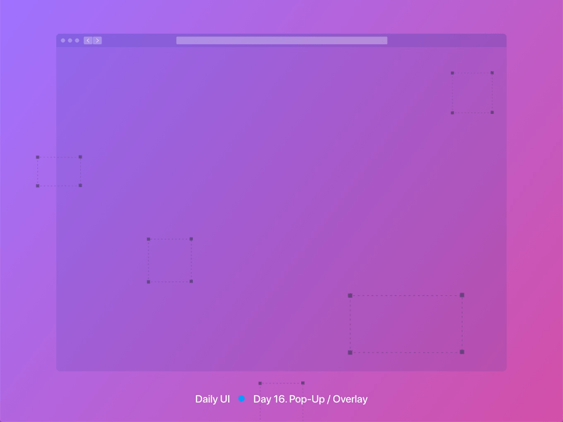 Daily UI :: 016 adobe xd dailyui dailyuichallenge overlay popup