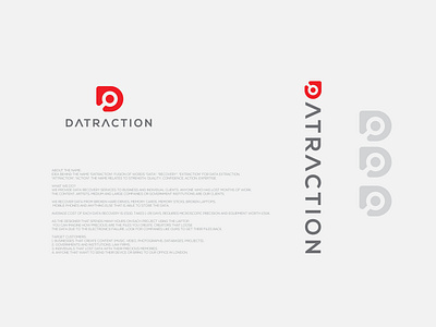 Datraction logo branding creative design creative logo graphic deisgn icon illustration illustrator letter d letter d logo logo logo design logodesign modern logo typography