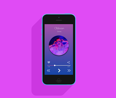 music player app app app design app ui design minimal mobile ui ux