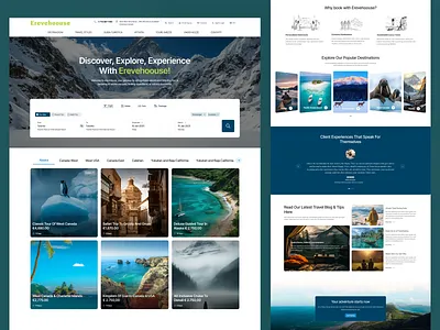 Travel Agency Landing Page agency dribbble landingpage tour travel travelwebsite uiux webdesign