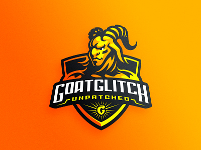 Goatglitch badge branding dlanid faun gaming goat icon identity logo logotype mascot sports