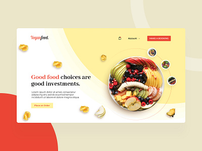 Veganfood - Wed Design animation character design illustration qatar ui ui design uidesign user user experience user interface vector