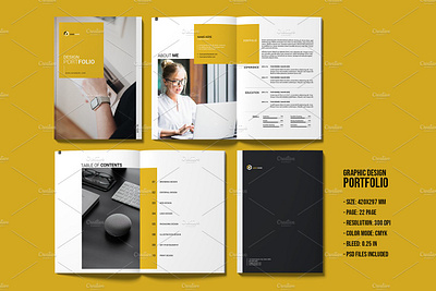 Portfolio Template brand corporate brochure creative highlight informational magazine template modern offer photoshop template portfolio brochure portfolio template presentation proposal