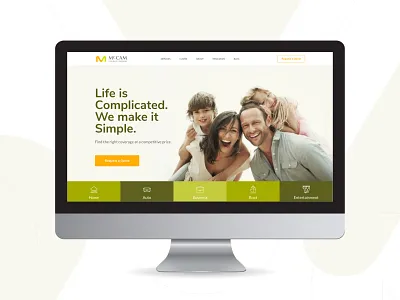 McCAM Website branding design homepage outline ui ux web webdesign website