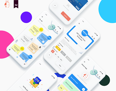 Gift Voucher's App Design adobe xd andriod android app app design creative ios ui ui design ux