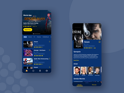 Movie Application Concept app app design application mobile mobile app mobile app design mobile design mobile ui movie movie app movies ui ui ux ui design uidesign uiux ux