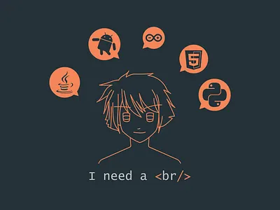 I need a break boy character coding girl manga programming