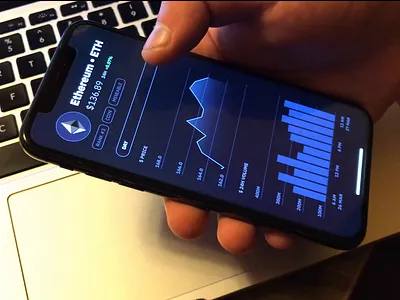 Xchange – Chart Period Mobile for Crypto Platform — Prototype 2020 trend animation app bitcoin chart crypto cryptocurrency dark mode dark theme dark ui design exchange flat linechart mobile money scale ui ux video