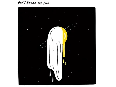 don't break the yolk illustration