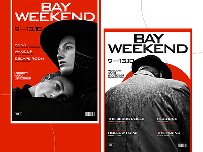 Bay Weekend concept design poster poster design promo typography