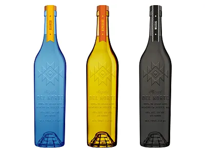 Tequila Del Norte Exploration alcohol branding alcohol packaging branding consumer goods identity logo mezcal packaging product design spirits tequila