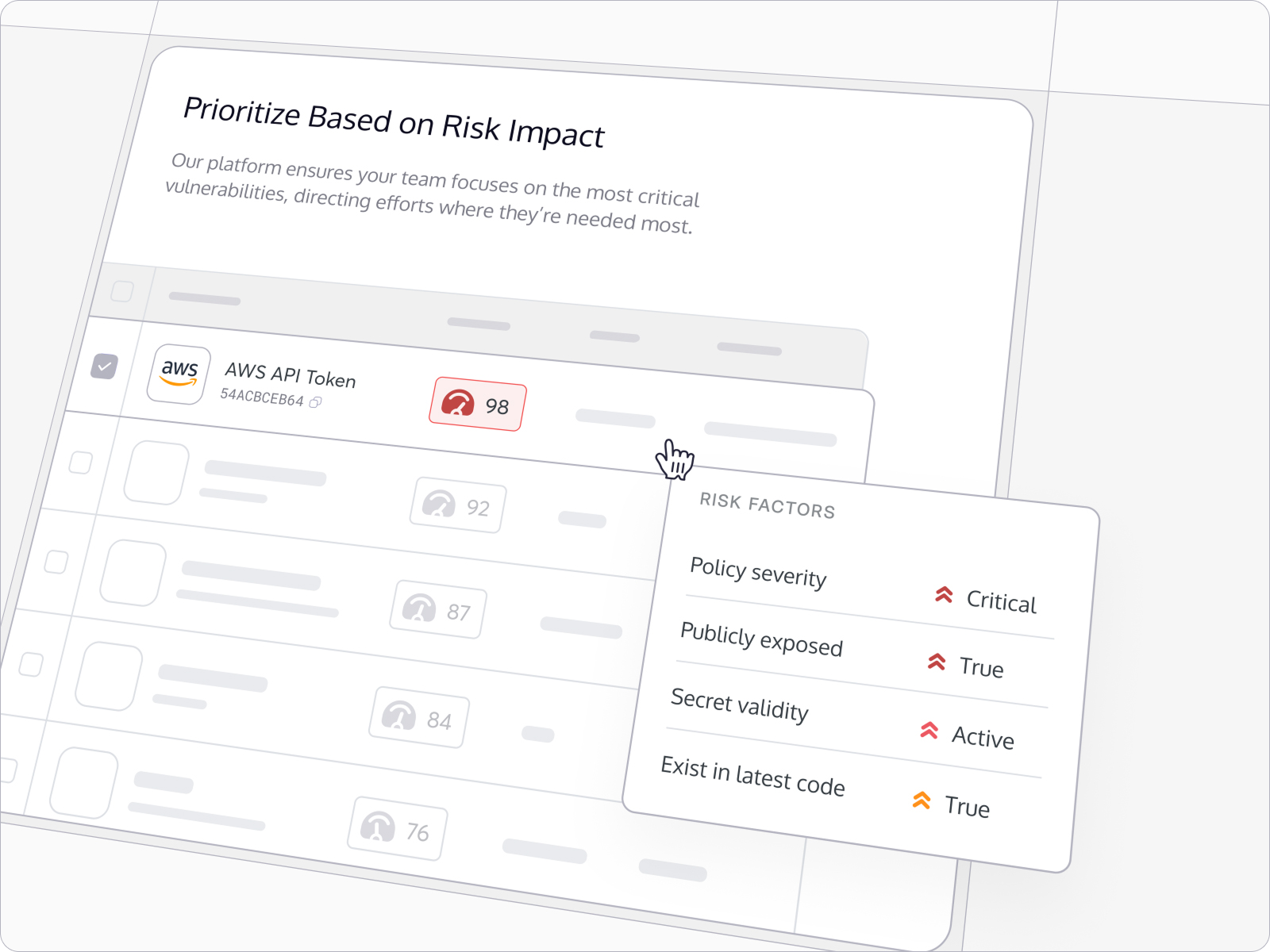 Cyber security risk ui alert animation appsec aspm bento card card cycode details grid jitter layout priority properties risk score table tasks todo tooltip ui