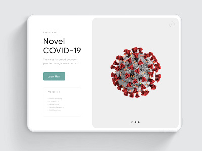 Coronavirus Interface Concept adobe adobe xd concept corona covid 19 covid19 design flat interface minimal minimalist modern ui usability user experience ux