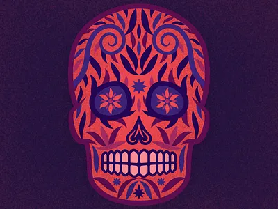 Sugar Skull 01 flat illustration illustration patterns skull skull art skull illustration skull logo skulls sugar skull