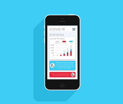covid app app app design app ui coronavirus design flat minimal mobile ui ux