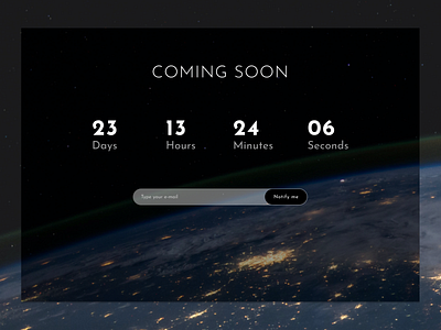 Daily UI #14 - Countdown Timer countdown countdown timer notify notify me ui ui challenge ui design ui design challenge uidesign webdesign website website concept website design