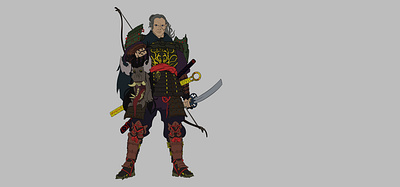 Foreign Samurai art artwork character characterart characterdesign concept art design digitalart