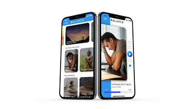 Balance - Meditation App Design app balance calm concept design design meditation meditation app mobile mobile app mobile app design ui ux