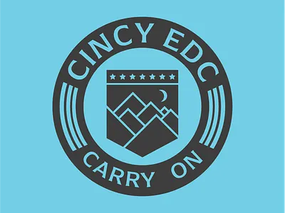 CincyEDC Logo branding branding and identity cincinnati edc every day carry logo simple