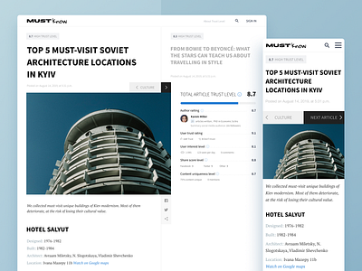 News Page Design Concept article article design clean ui concept content page design minimalistic news page ui ui concept ui design user interface design ux design