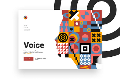 Voice design illustration pattern ui vector web