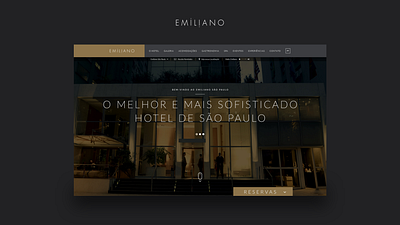 Hotel Emiliano adobe photoshop adobe xd brazil design hotel inteface luxe luxury ui uidesign ux uxdesign web web design webdesign xd