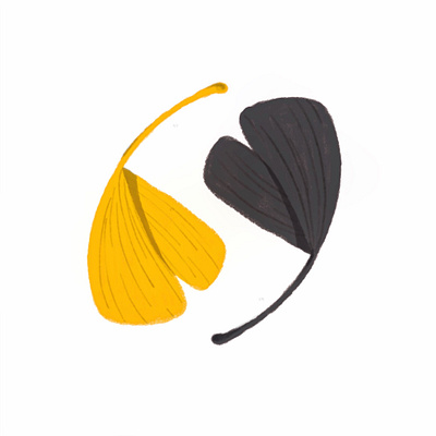 Together, we're stronger blacklivesmatter gingko illustration