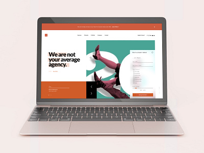 Agency Landing Page Concept adobe adobe xd concept design desktop flat flat design form interface landing page minimal modern ui user experience user interface user interface design ux web web page website