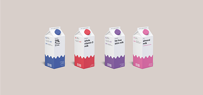 Minimalist Breakfast: Cereal Cartons branding breakfast carton design milk minimalist mockup packaging packaging design packaging mockup