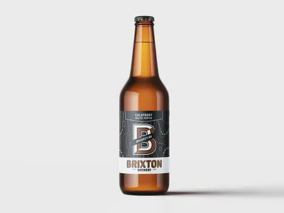 Brixton Brewery | Coldfront Baltic Porter beer bottle beer label beer label design brixton coldfront craft beer graphic design label design london brewery package design packaging print design