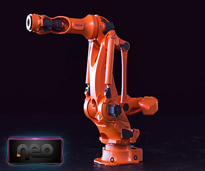 Industrial Arm 3d Design 3d app arm brand design illustrator industrial logo robot ui ux vray website