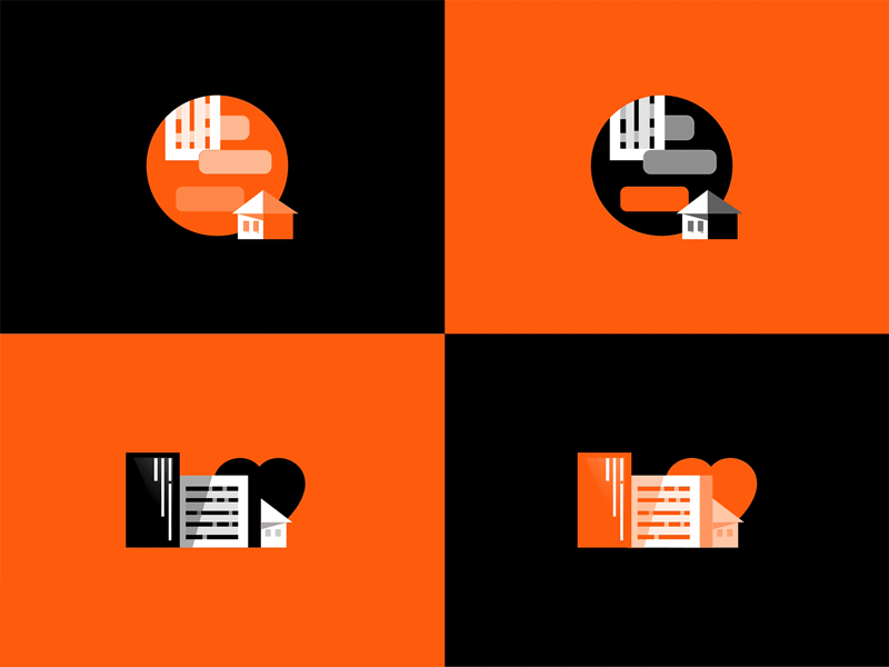 Animated illustrations for a neighbourly help app adobe xd animated gif animation illustration vector