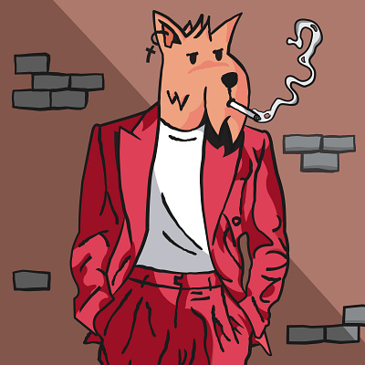Punk Dog - Illustration series (1/3) art artwork character character design design digital art digital illustration digital painting drawing graphic design graphicdesign illustration illustration series illustrator sketch