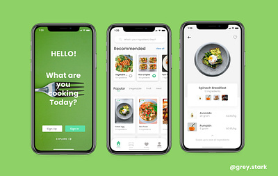 Food UI animation app art branding design icon illustration typography ui ux