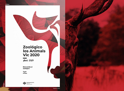 Zoológico | Poster Design 2020 animal art animal logo deer deer head deer illustration posterdesign zoo