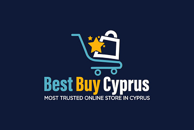 Best Buy Cyprus best branding buy buy logo creative cyprus logo sale shoping cart stars