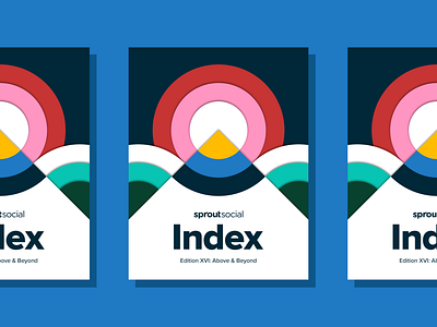 Sprout Social Index Cover Design branding cover cover art cover artwork cover design data data report data viz design design system editorial editorial design illustration layout report report cover social media