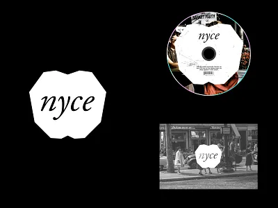 nyce branding cd design logo logodesign minimal postcard simple symbol typography