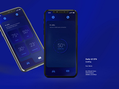 Loading... #076 DailyUi Challenge app appdesign car interface dailyui dailyui076 dailyuichallenge design gradient interfacedesign loading monotorizing ui uidesign xd