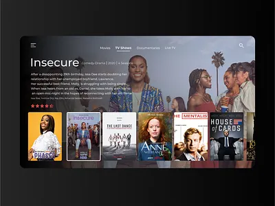 Daily UI 025 (TV App) dailyui tv tv app ui ux