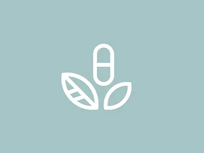 Plant Based Logo brand branding graphic design graphics health and wellness leaves logo logo design logo marks pills plant logo plants vector