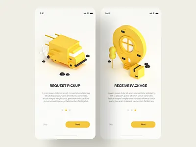 Delivery app 3d 3d art app app design c4d delivery app illustration inspiration interaction interface maxonc4d onboarding onboarding illustration product design ui ui design user interface ux uxdesign web design