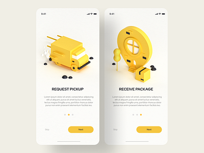 Delivery app 3d 3d art app app design c4d delivery app illustration inspiration interaction interface maxonc4d onboarding onboarding illustration product design ui ui design user interface ux uxdesign web design