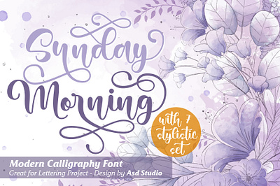 Sunday Morning - Modern Calligraphy background
