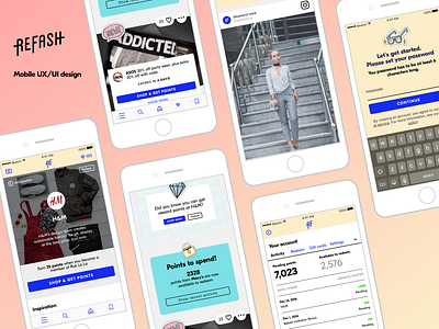 Refash mobile app ios mobile app design