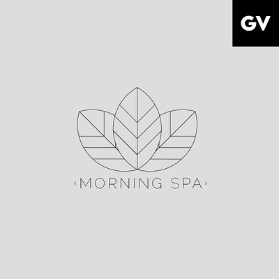 MORNING SPA branding design flat flat design flat logo flat logo design logo minimal minimal logo vector