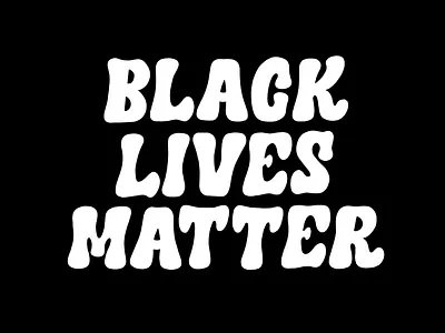 Black Lives Matter black black white blacklivesmatter design lettering lettering art procreate protest type